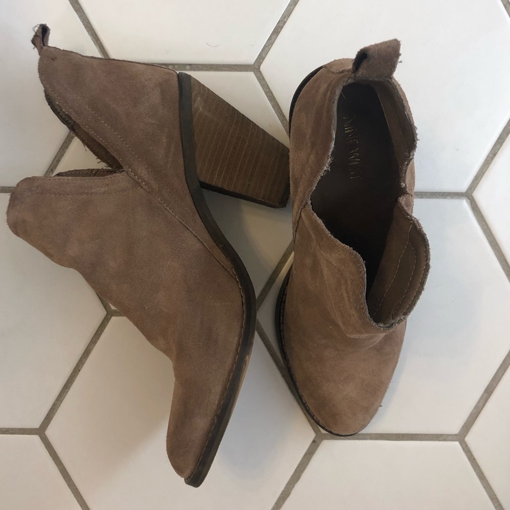 Suede Nine West Booties
